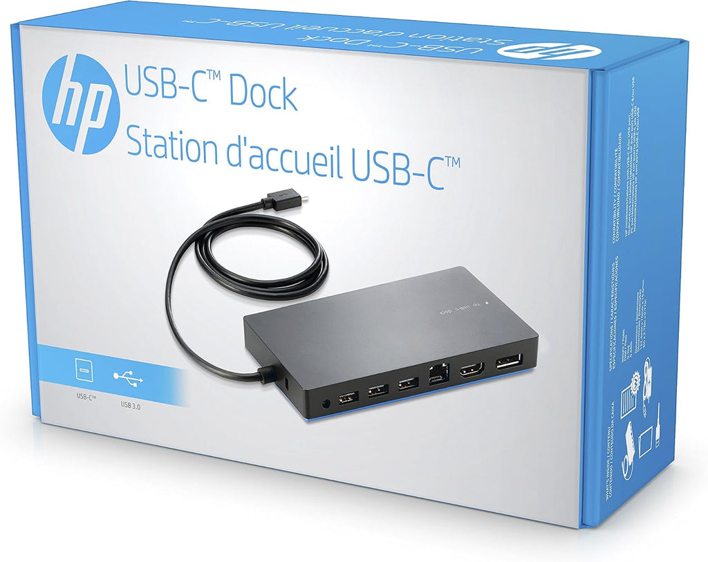 HP Y0K80AA#ABA Dock for USB-A/C Laptops (USB-A/C to HDMI, DisplayPort, USB-C, USB-A and Ethernet), Y0K80AA#ABA