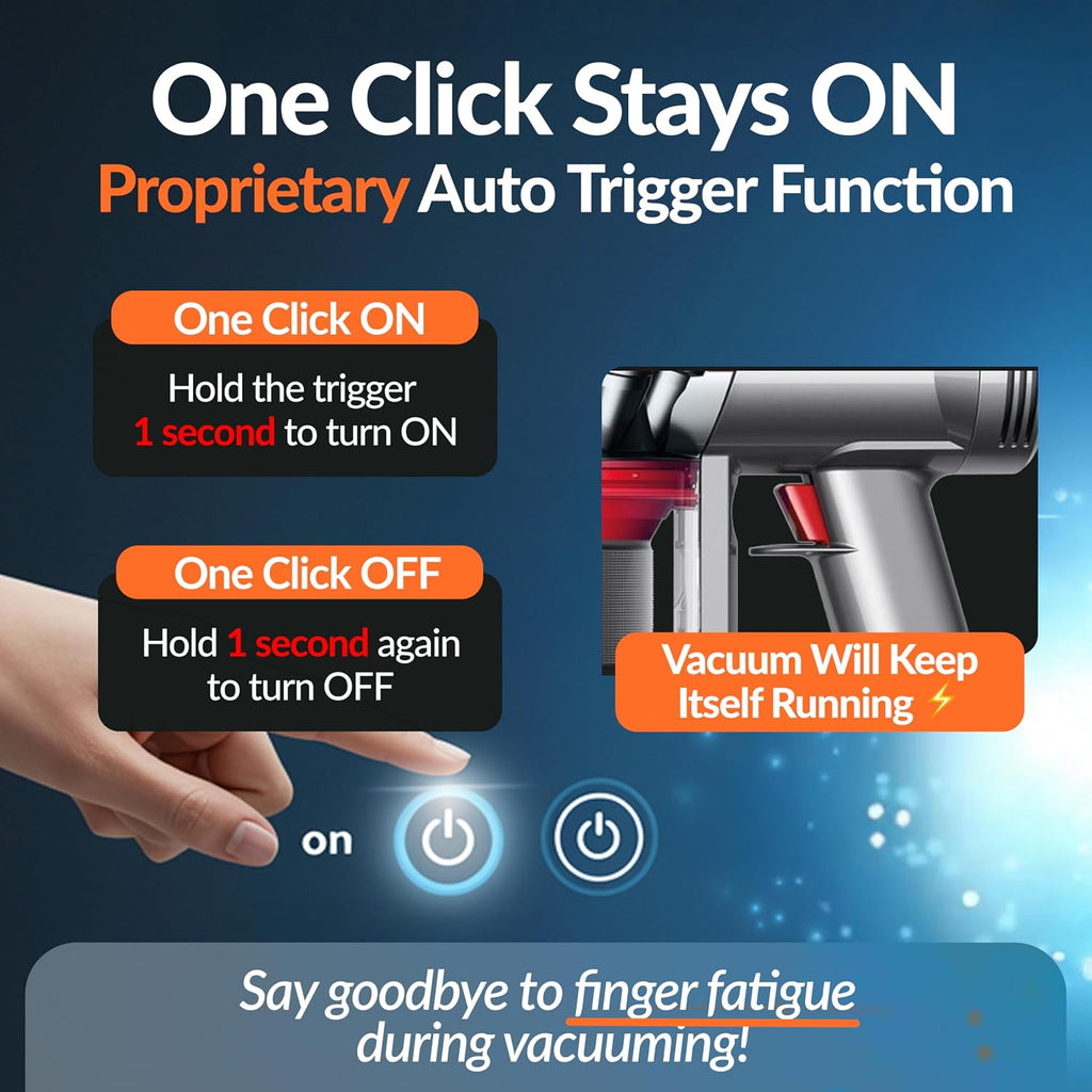 ELO Dyson V11 V15 Battery with Trigger Lock 5000mAh Click-in for Animal, Absolute, Outsize, Torque Drive, Detect, SV15 SV16 SV22, 25.2V Samsung Cells, 970425-01 (Not Screw-in SV14)