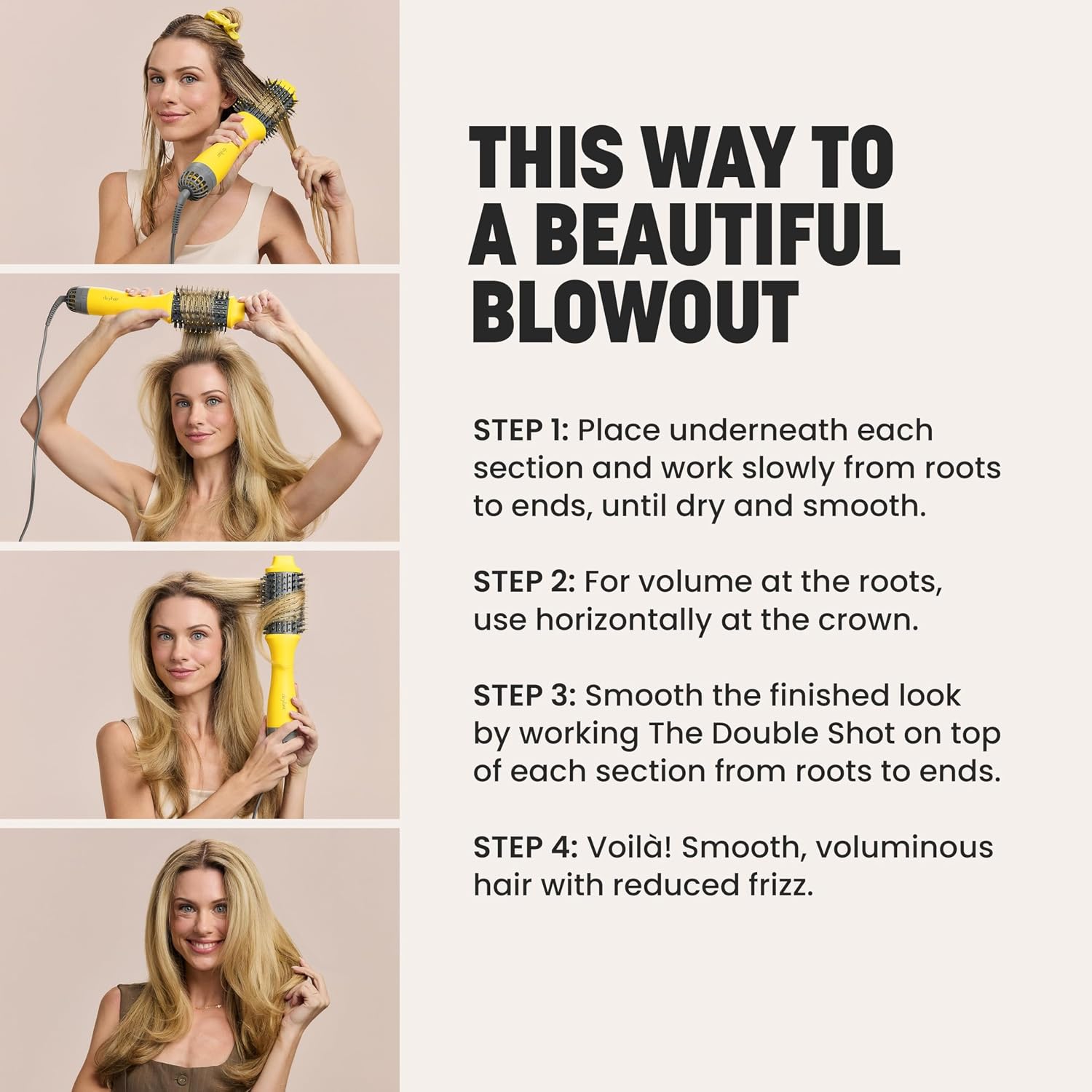 Drybar Blow-Dryer Shot Collection | Faster Blowouts with Tons of Volume and Less Frizz | Choose The Barrel Size Best for Your Hair Length and Desired Style
