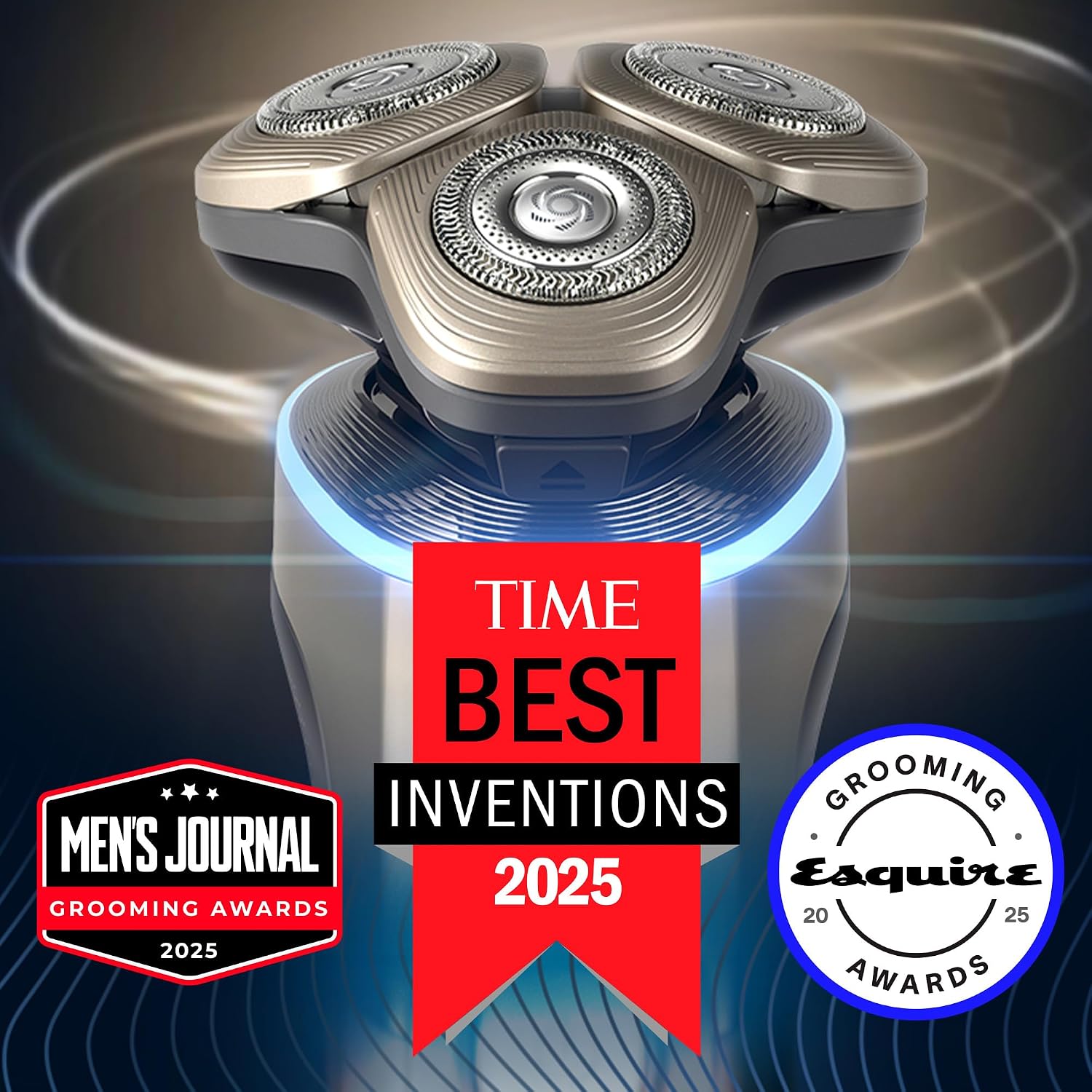 Philips Norelco Shaver i9000 Prestige Ultra, Wet & Dry Electric Shaver, Ink Black, SenseIQ Pro Technology, Triple Lift & Cut System, 360 Rotating NanoTech Precision Blades, 5 Shaving Modes, XP9400/89