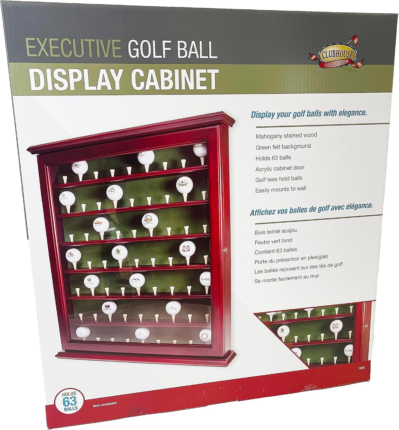 Executive Ball Cabinet, Mahogany