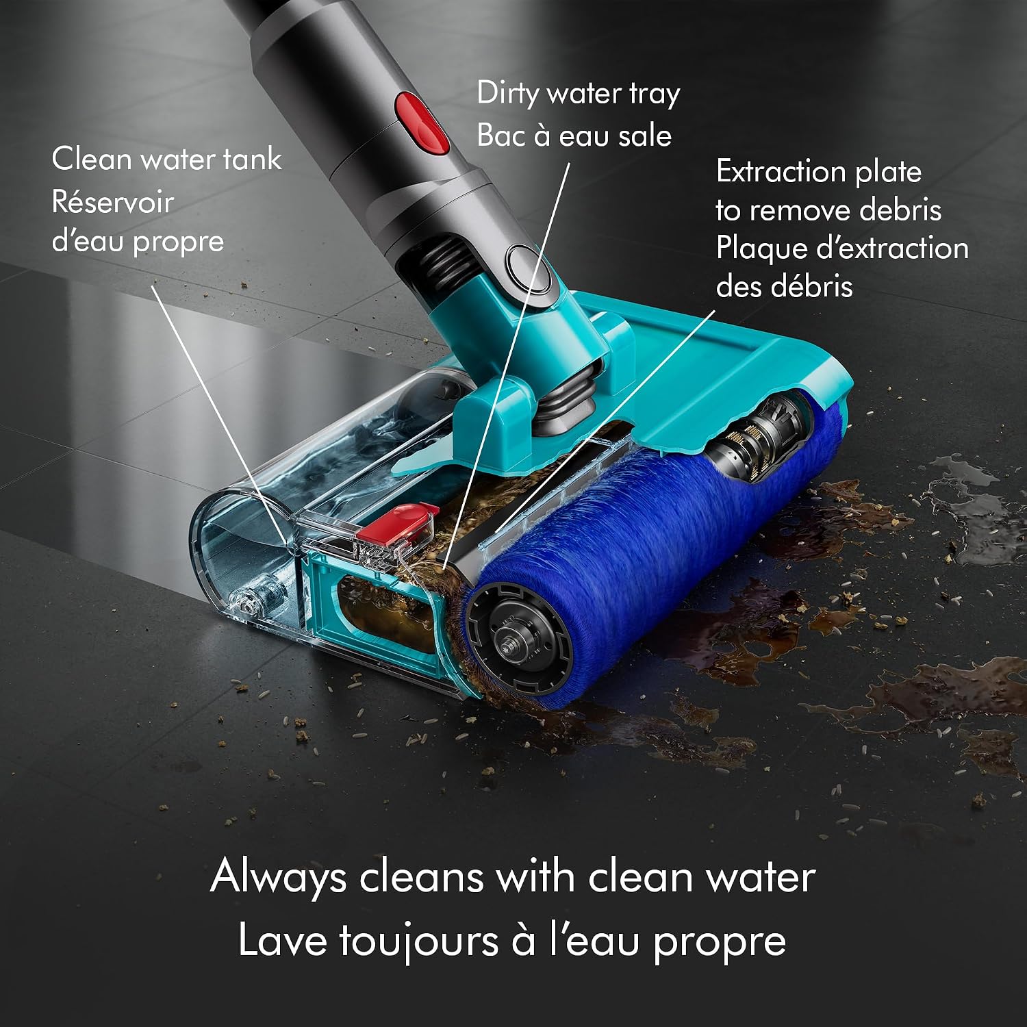 Dyson V15s Detect Submarine Wet Dry Vacuum, Yellow/Nickel