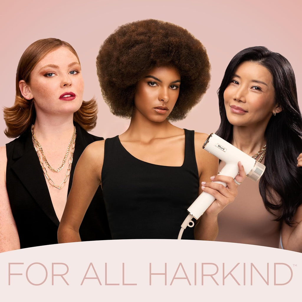 Shark Hair Dryer | SpeedStyle | No Heat Damage Hair Styling Tool | 3 Styling Tools Included | Portable & Powerful Blow Dryer | Best for Straight & Wavy Hair | Silk | HD331