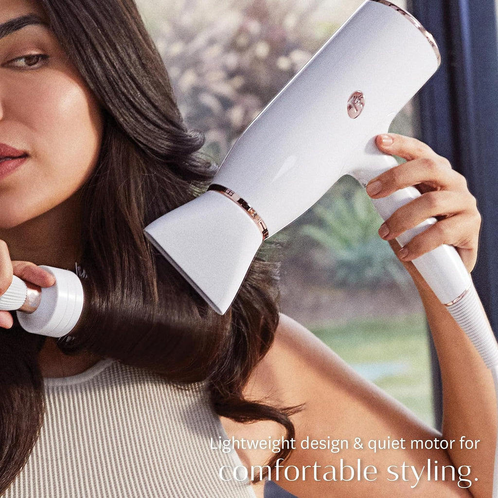 T3 AireLuxe Professional Ionic Hair Dryer and Brush Set, with 5 Heat and 3 Speed Settings, Ion Generator, Cool Shot, Includes Paddle Brush and 2.5' Round Brush