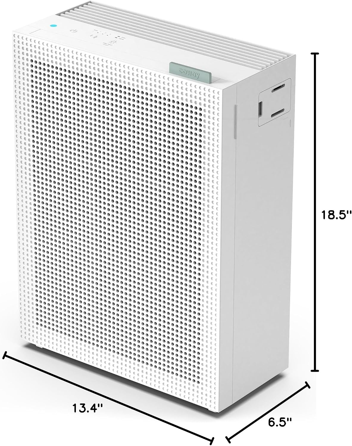 COWAY Air Purifiers for Home Bedroom up to 1,035ft² with HEPA Filter, Carbon Filter, Washable Filter for Smoke, Pollen, Dander, with Air Quality Monitor, Auto Mode, 3yr Warranty, Airmega 150 White