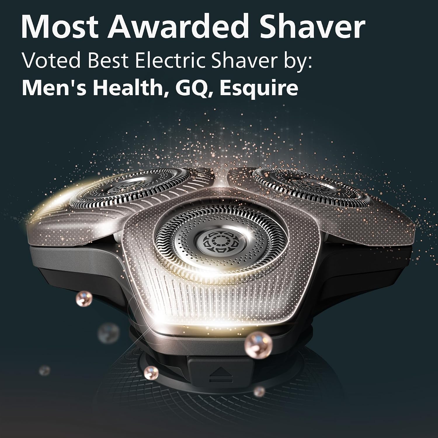 Philips Norelco S9000 Prestige Rechargeable Wet & Dry Electric Rotary Shaver with Precision Trimmer, Premium Case & Cleaning System, SP9841/84