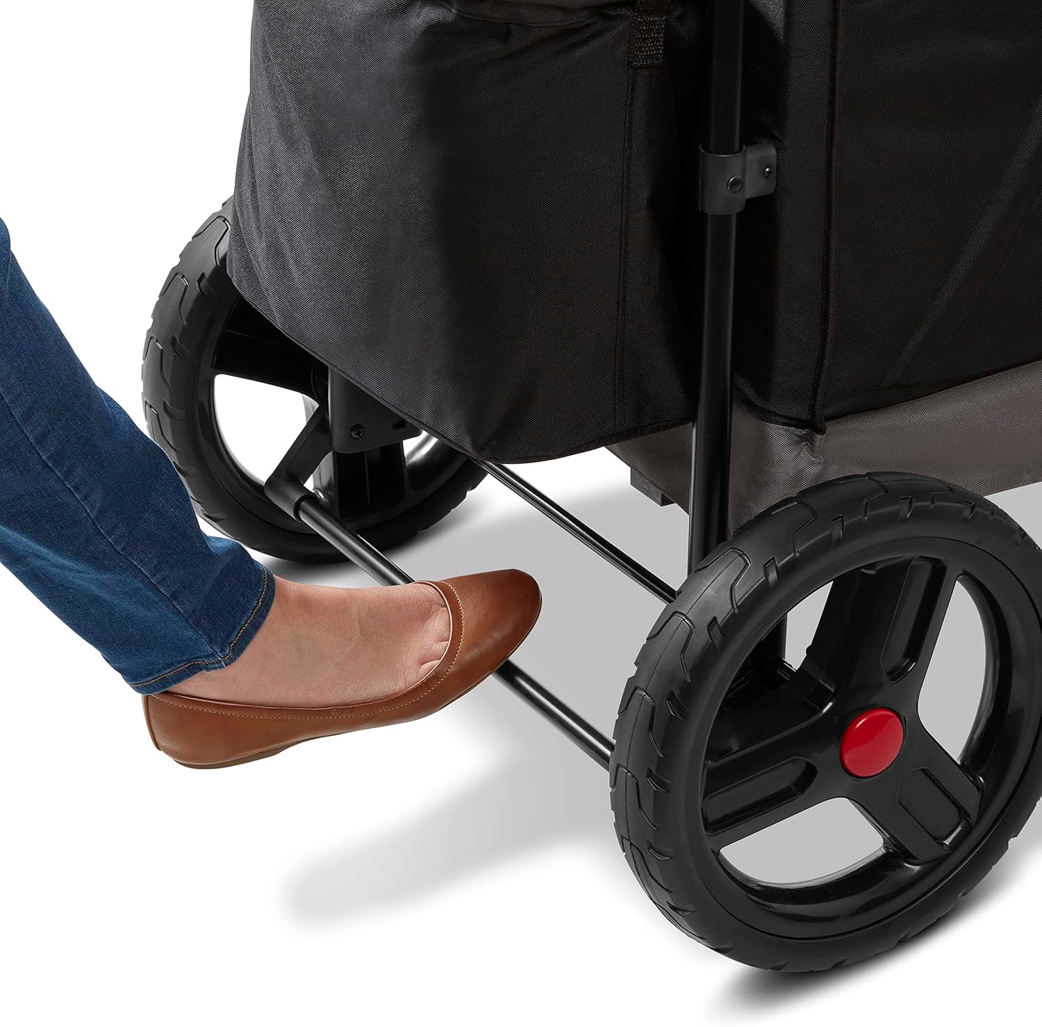 Radio Flyer Wagon for Kids, Baby Stroller, Outside Toys for Toddlers 1-3, Rolling Cart, Beach Cart with Wheels, Trav'ler Stroller Wagon with Protective Cover, for Ages 1+ Years