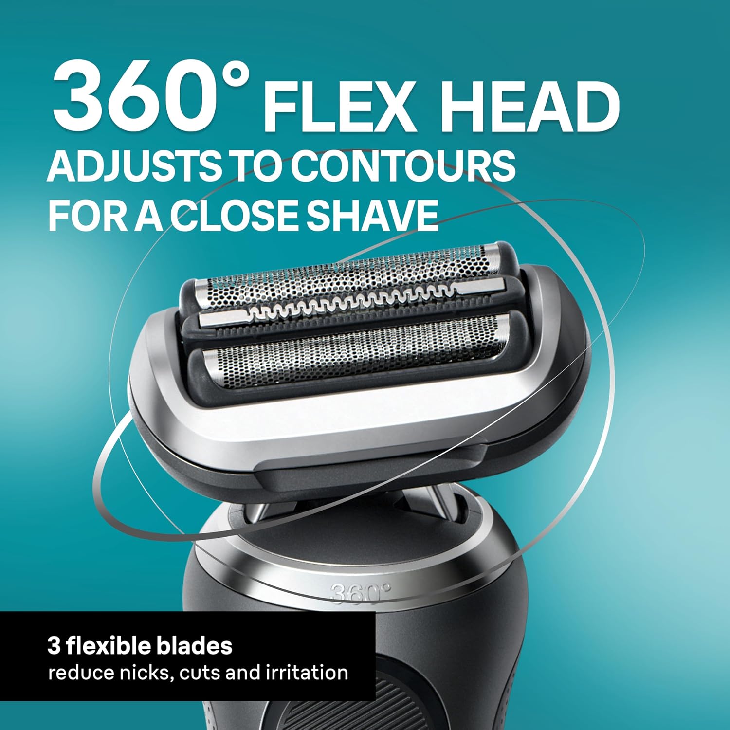 Braun Electric Shaver for Men, Series 7 7185cc, Waterproof, Wet & Dry Shave, Shaving Kit with SmartCare Center and Beard Trimmer, 3 Shave Modes, 60 Minute Battery Runtime, 10 Piece Set