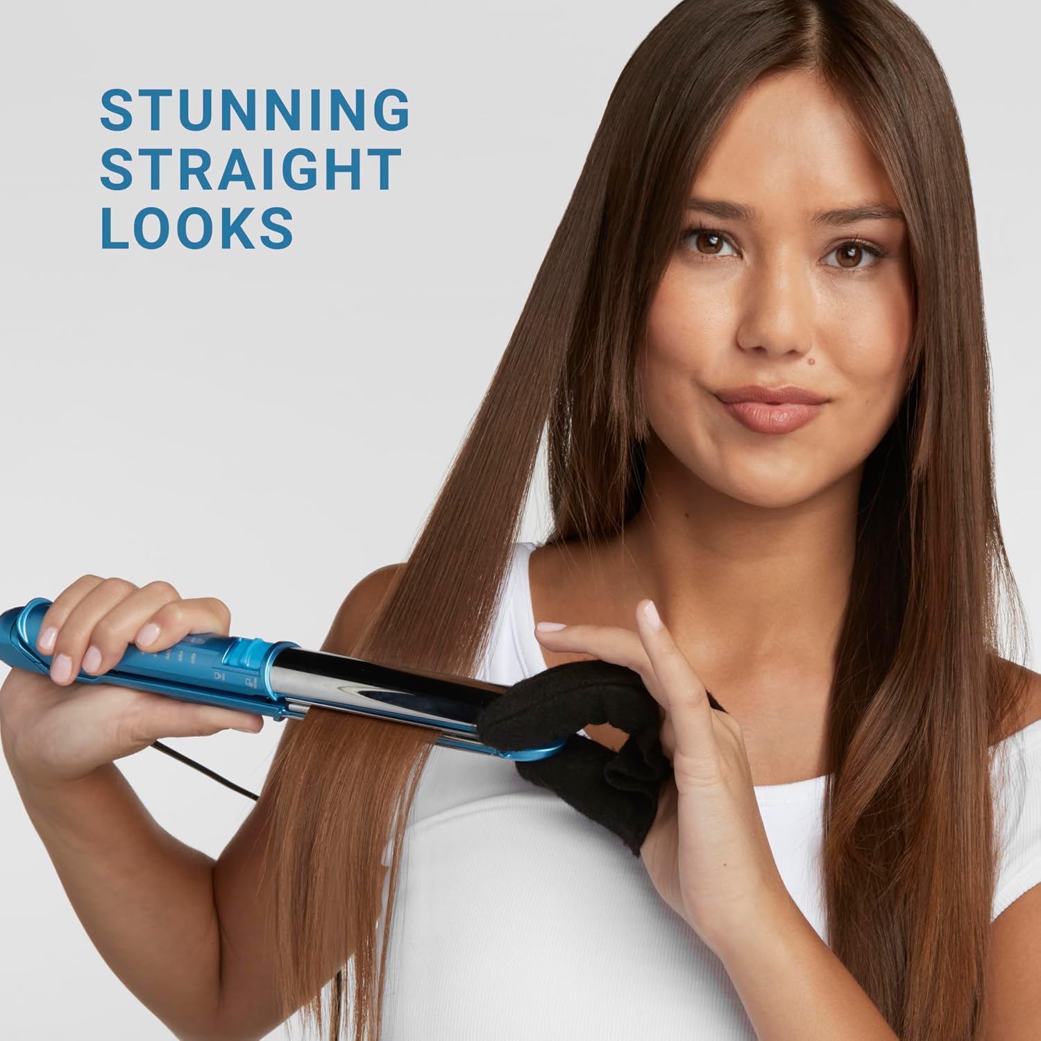 BaBylissPRO 1' Ultra-Sleek Stainless Steel Styling Iron, Hair Straightener, Waver and Curling Tool in one