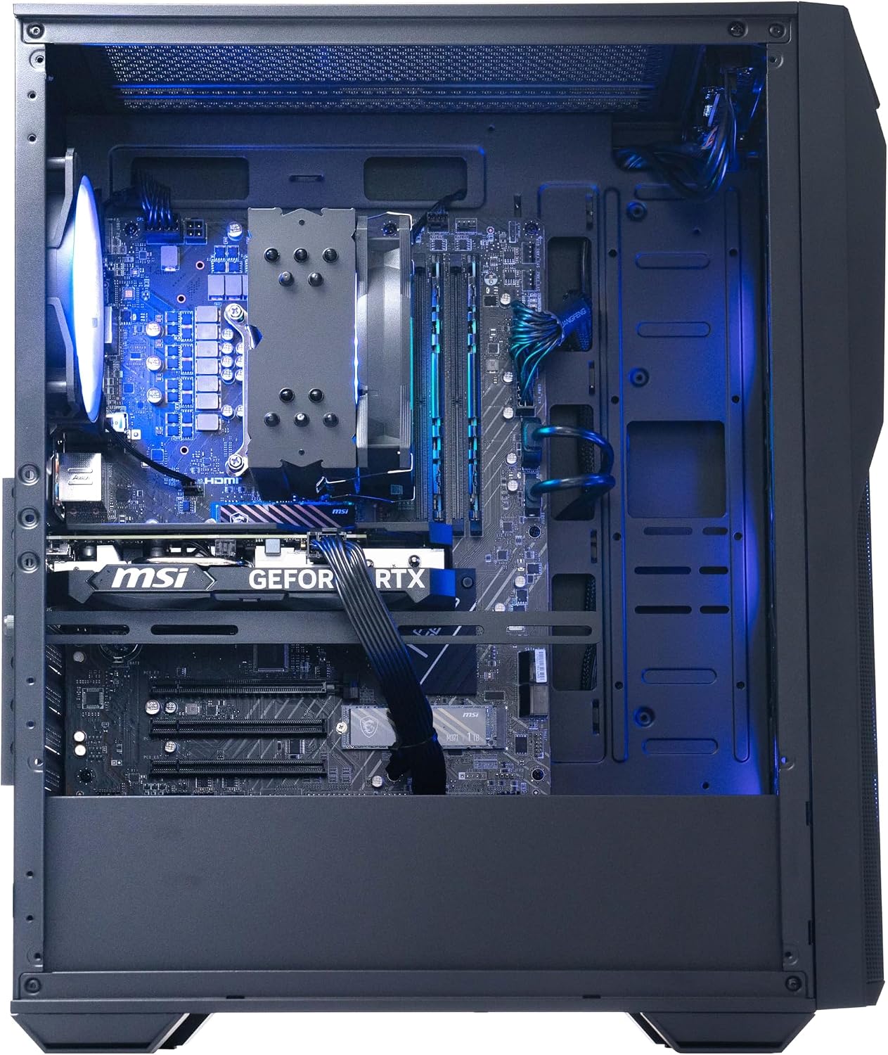 msi Codex Z2 Gaming Desktop: AMD R5-8400F, GeForce RTX 4060, 16GB DDR5, 1TB m.2 NVMe SSD, USB Type-C, VR-Ready, Windows 11 Home : B8NUC-297US