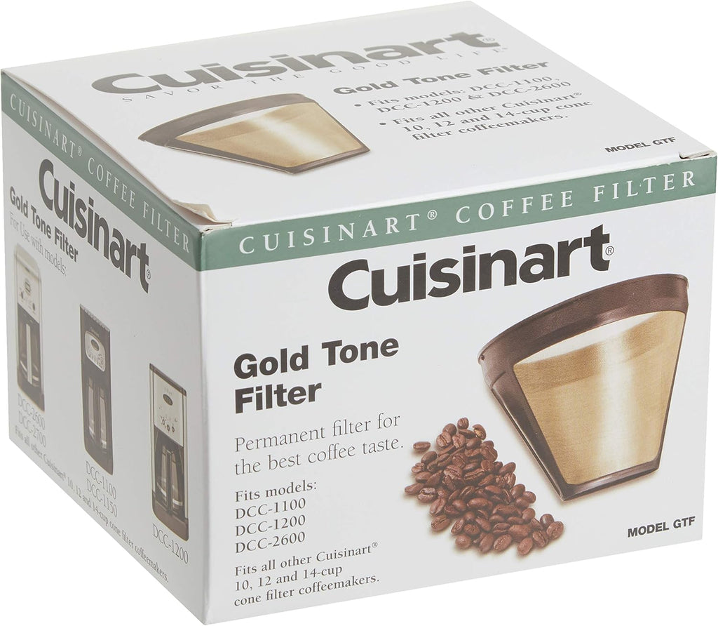 Cuisinart 12 Cup Coffee Maker Bundle with Gold Tone Filter