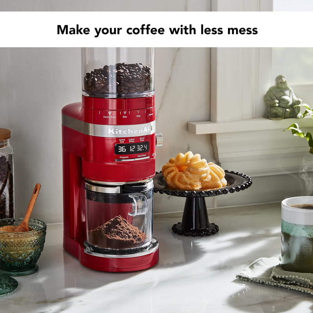 KitchenAid Burr Coffee Grinder - KCG8433 - Empire Red