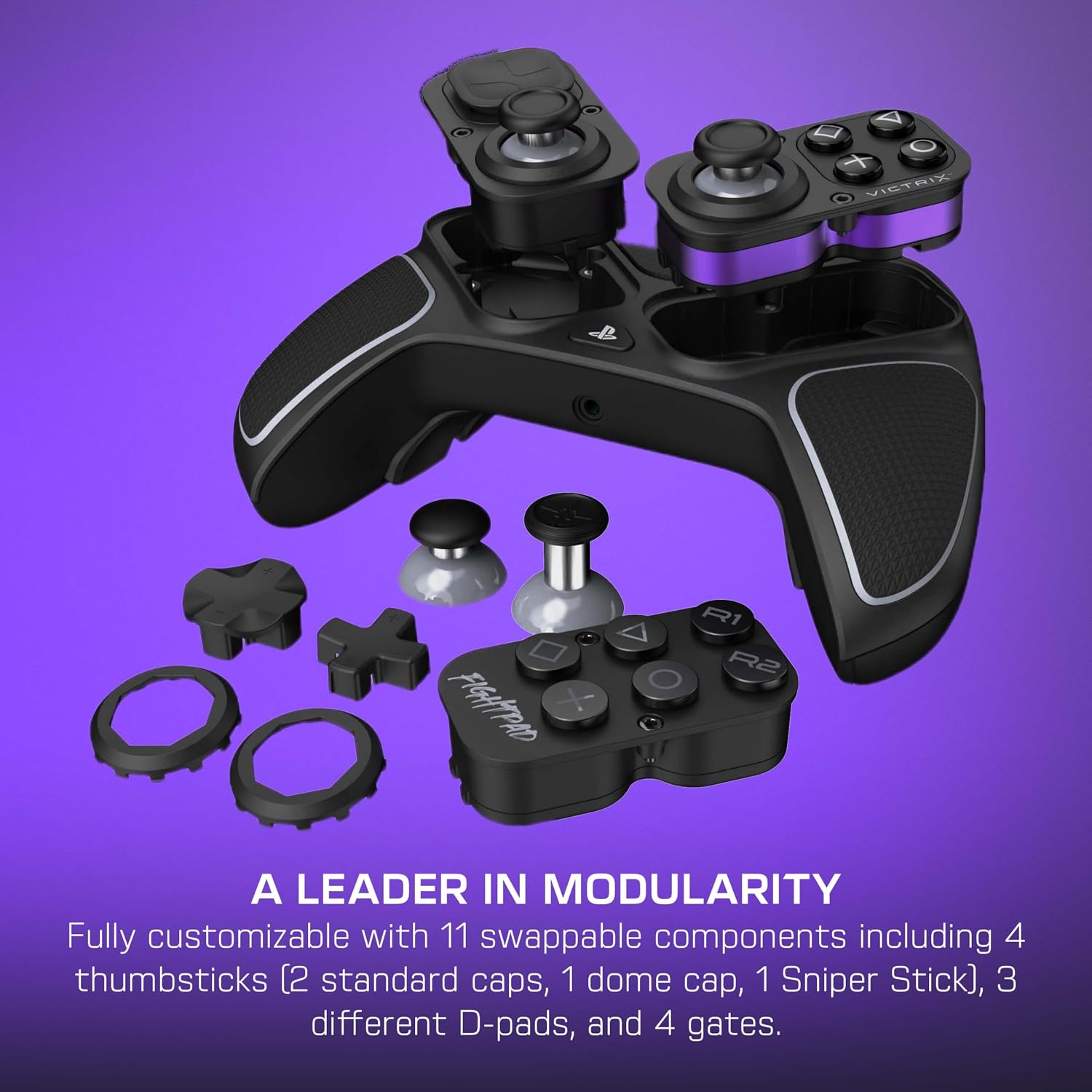 Bundle of Turtle Beach Atlas 200 Wired Gaming Headset Officially Licensed for PS5 & PS4 - Black + Victrix Pro BFG Reloaded Wireless Gaming Controller Officially Licensed for PS5, PS4, PC