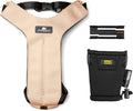 Clickit Sport Plus - Crash-Tested and Safety Certified Car Seat Belt Harness for Dogs (Large, First Blush)