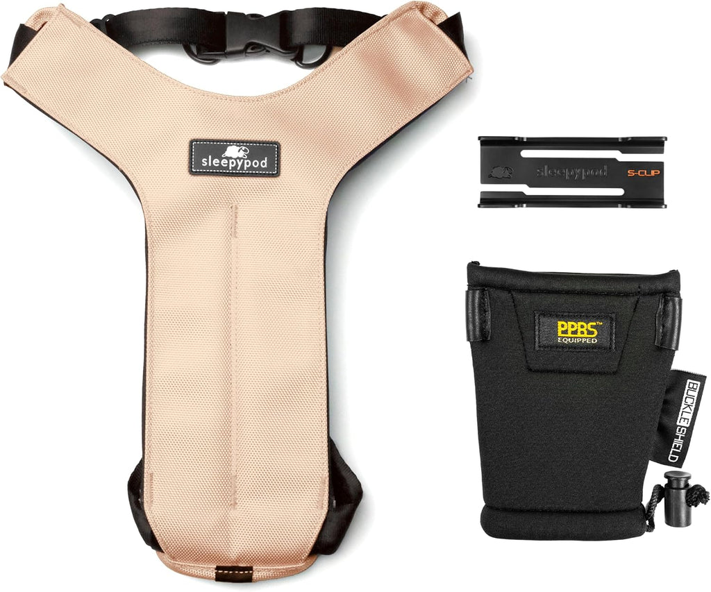 Clickit Sport Plus - Crash-Tested and Safety Certified Car Seat Belt Harness for Dogs (Extra Large, First Blush)