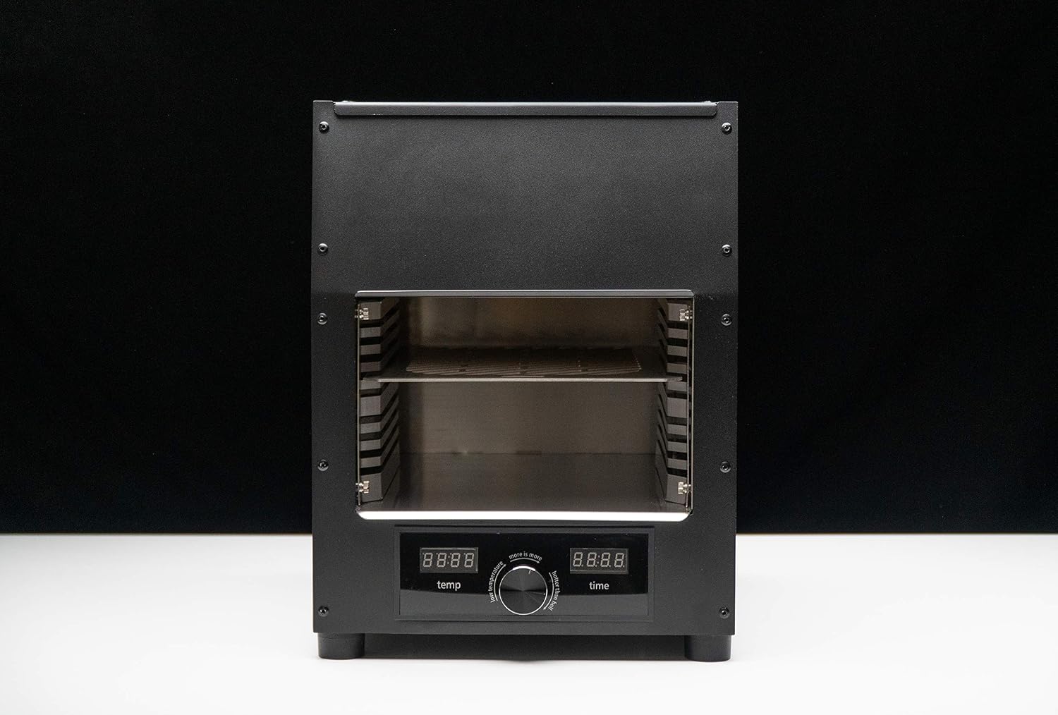 Flame King Scorch Smokeless Infrared Electric Broiler for Indoor Use, Fits on Kitchen Counter, Insulated, Comes with Broiler Tray Black