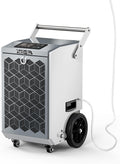 160 Pints Commercial Dehumidifier with Pump and Drain Hose for Basements, Heavy Duty Commercial Grade Dehumidifiers for Large Spaces, Warehouse, Industry Water Damage Unit, Auto Defrost