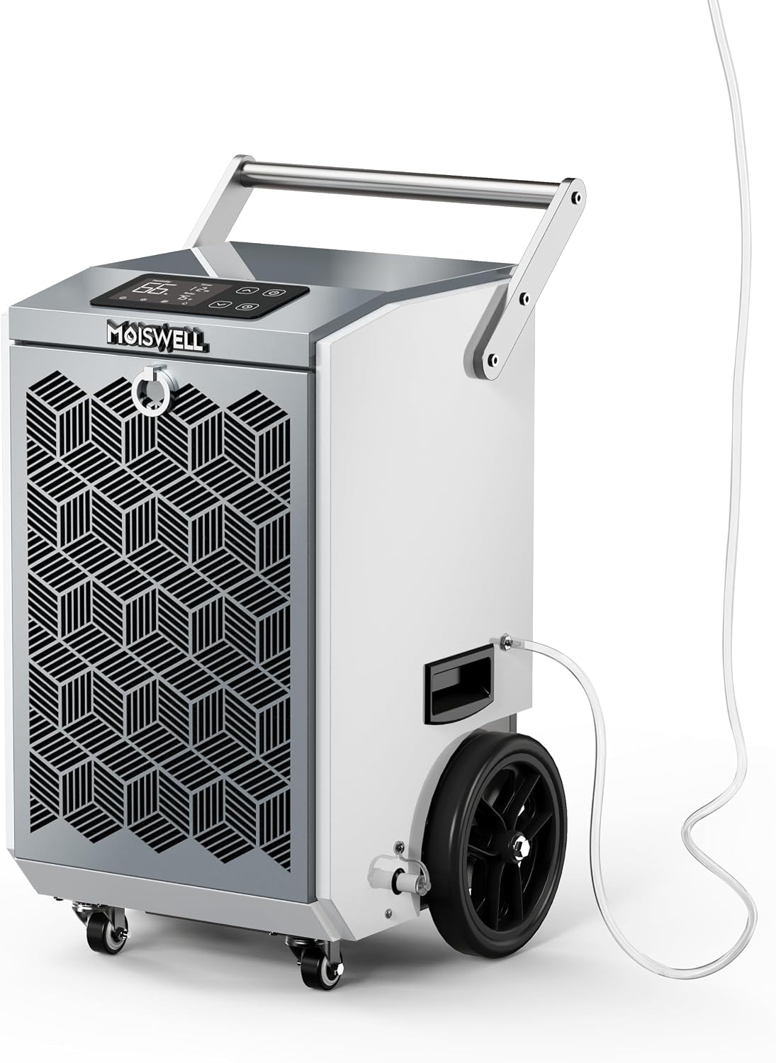 160 Pints Commercial Dehumidifier with Pump and Drain Hose for Basements, Heavy Duty Commercial Grade Dehumidifiers for Large Spaces, Warehouse, Industry Water Damage Unit, Auto Defrost
