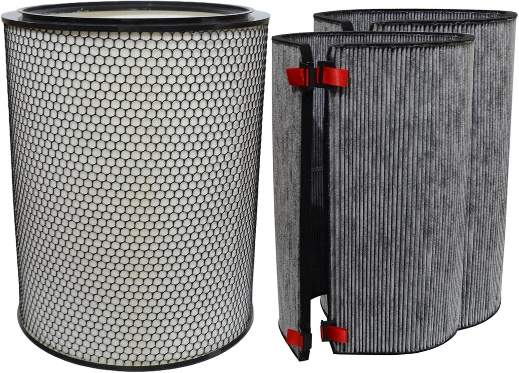 PUREBURG Replacement Filter Set Compatible with Dyson BP03 BP04 BP06 Purifier Big+Quiet Formaldehyde Extra Large, HEPA + 2 Carbon Filter (972132-01 & 972133-02)