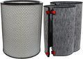 PUREBURG Replacement Filter Set Compatible with Dyson BP03 BP04 BP06 Purifier Big+Quiet Formaldehyde Extra Large, HEPA + 2 Carbon Filter (972132-01 & 972133-02)