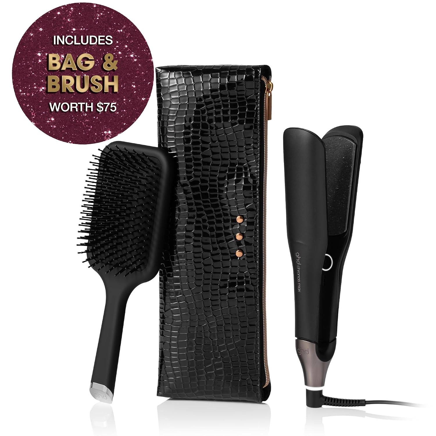 ghd Chronos & Chronos Max Stylers -1' and 2' Professional Flat Iron Hair Straighteners|3X Faster Styling|More Shine,Less Frizz & 3X Straighter in One Stroke,Results that Last 24hrs|85% More Shine