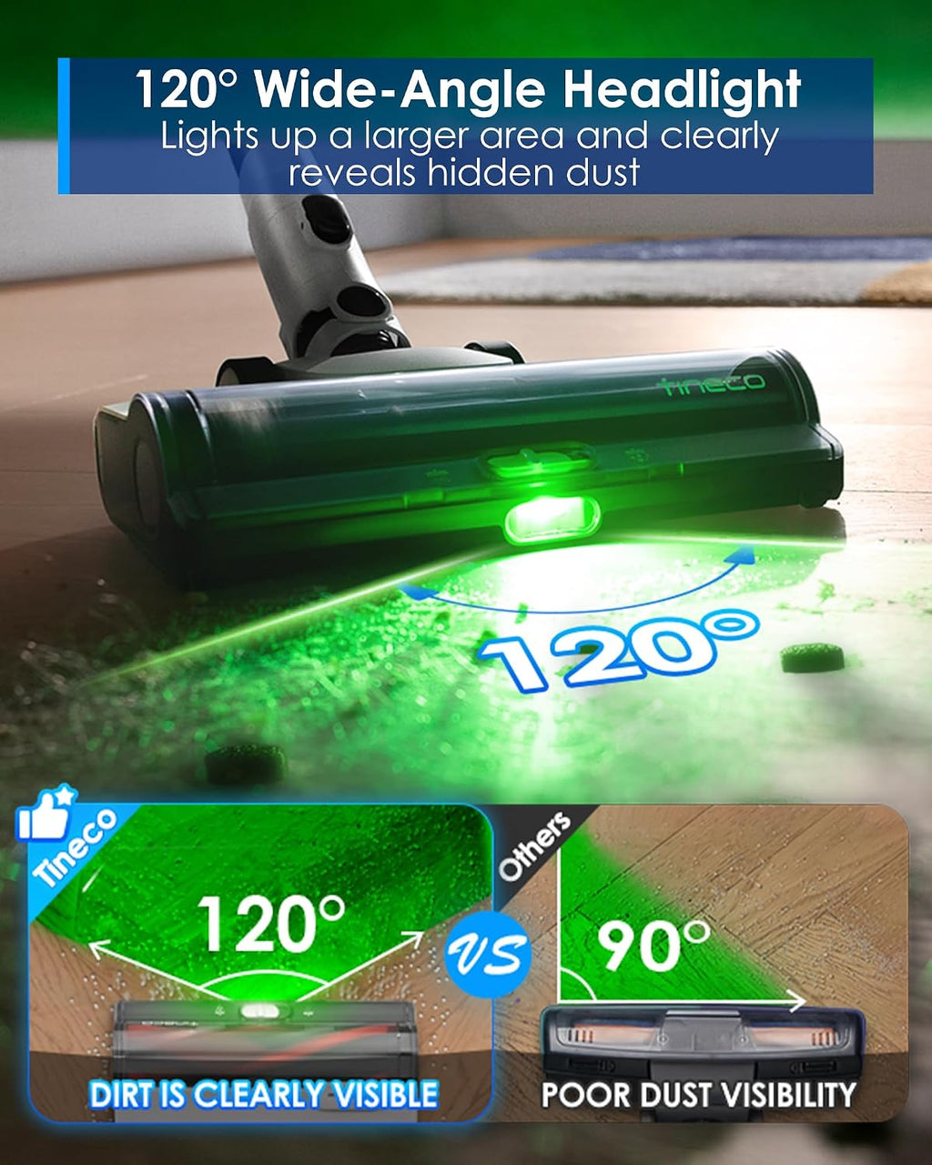 Tineco Pure ONE Station 5 Cordless Smart Vacuum with 2.5L Auto Dust Base, Full-Path Self-Cleaning, 175AW Suction, ZeroTangle Tech, Stick Vacuum Cleaner for Pet Hair, Carpet & Hard Floor