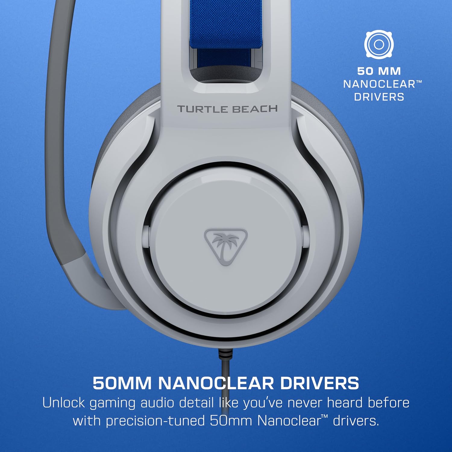 Bundle of Turtle Beach Atlas 200 Wired Gaming Headset Officially Licensed for PS5 & PS4 - White + Victrix Pro BFG Reloaded Wireless Gaming Controller Officially Licensed for PS5, PS4, PC - White