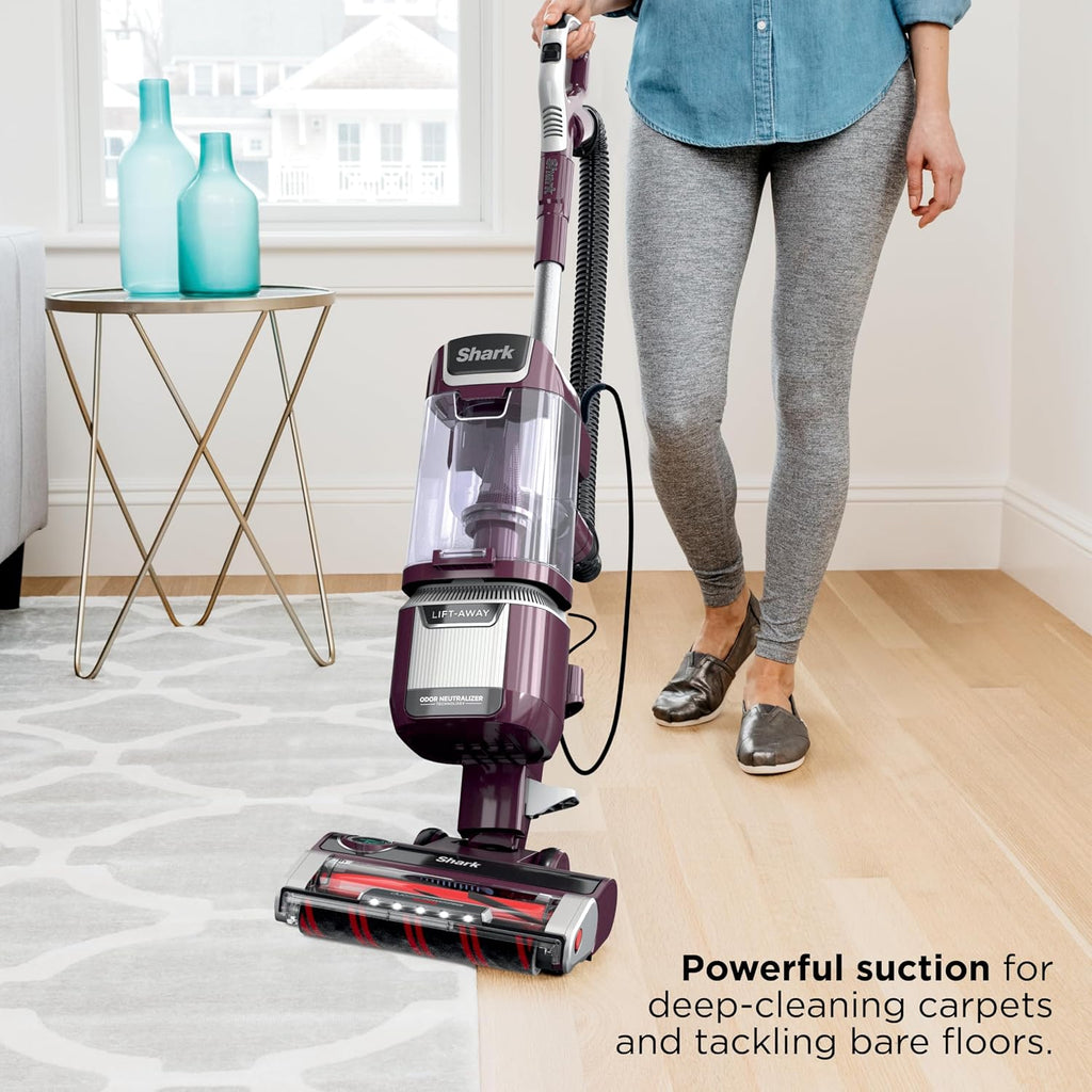 Shark LA702 Rotator Pet Lift-Away ADV Upright Vacuum with DuoClean PowerFins HairPro & Odor Neutralizer Technology, Wine Purple