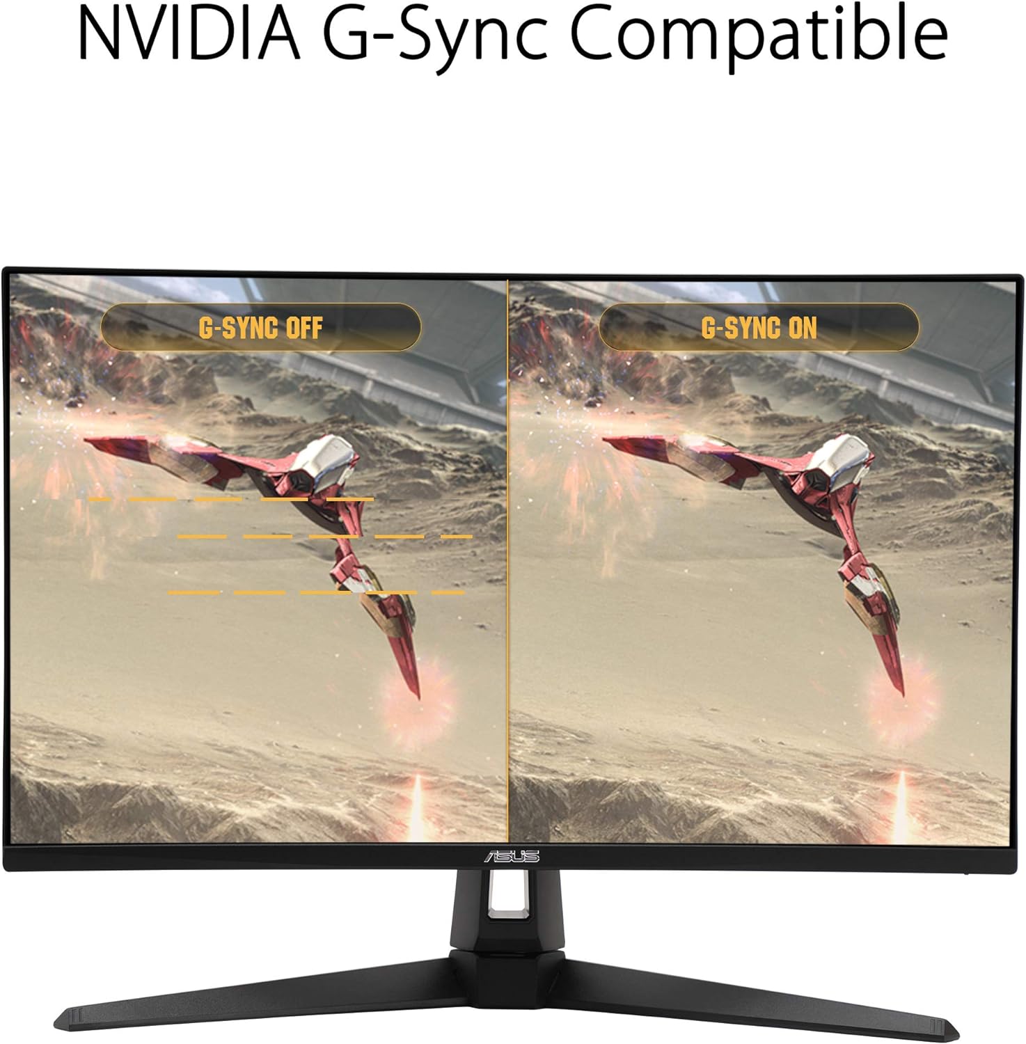 ASUS TUF Gaming 27' 2K HDR Monitor (VG27AQ1A) - QHD (2560 x 1440), IPS, 170Hz (Supports 144Hz), 1ms, Extreme Low Motion Blur, Speaker, G-SYNC Compatible, VESA Mountable, DisplayPort, HDMI