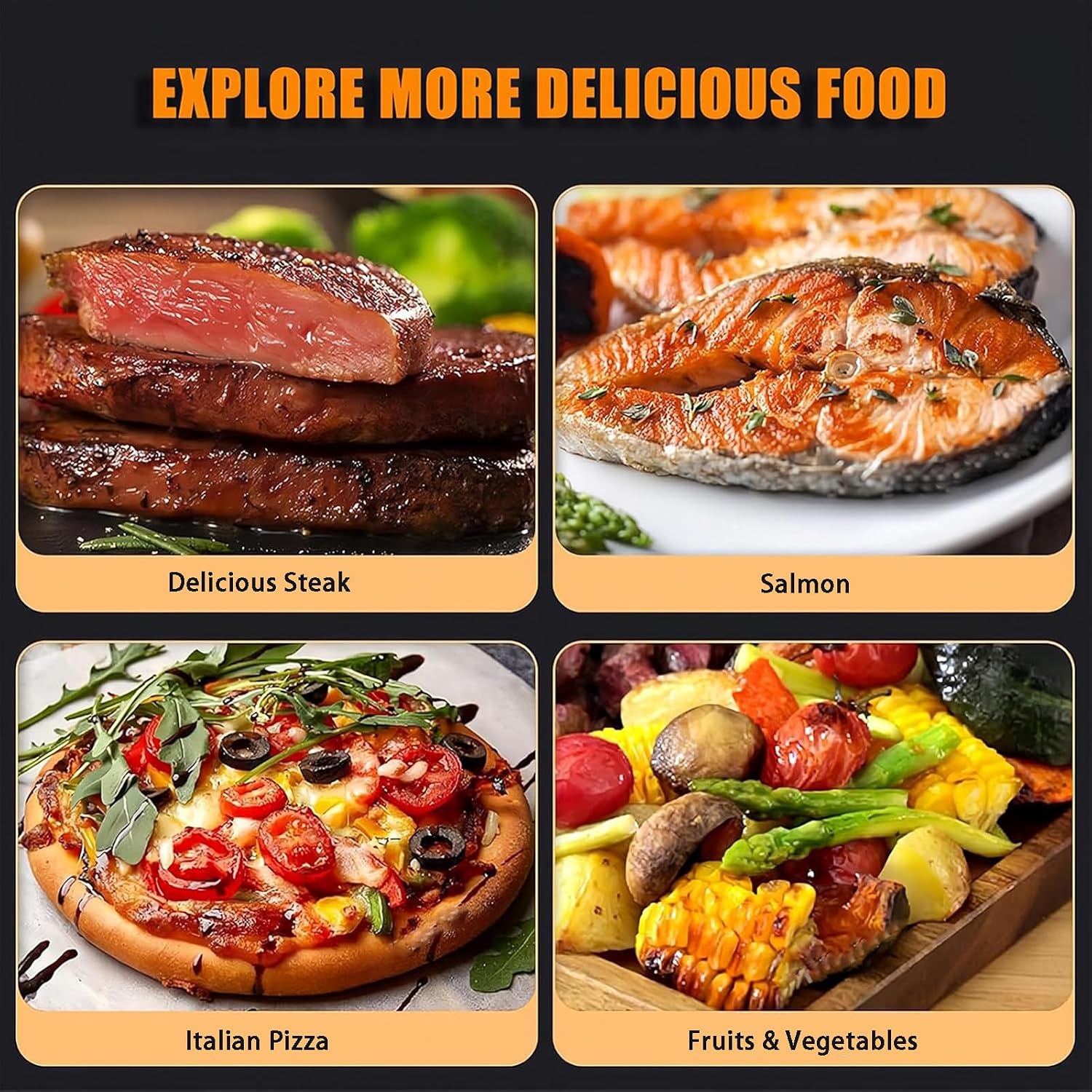 Smokeless Electric Broiler For Indoor Use, Comes With Broiler Tray And Grill, 800℃ Commercial Steak Stove For Cooking Steak, Fits On Kitchen Counter, Pork,steak Chicken, Vegetables(Size:220V,Color:A)