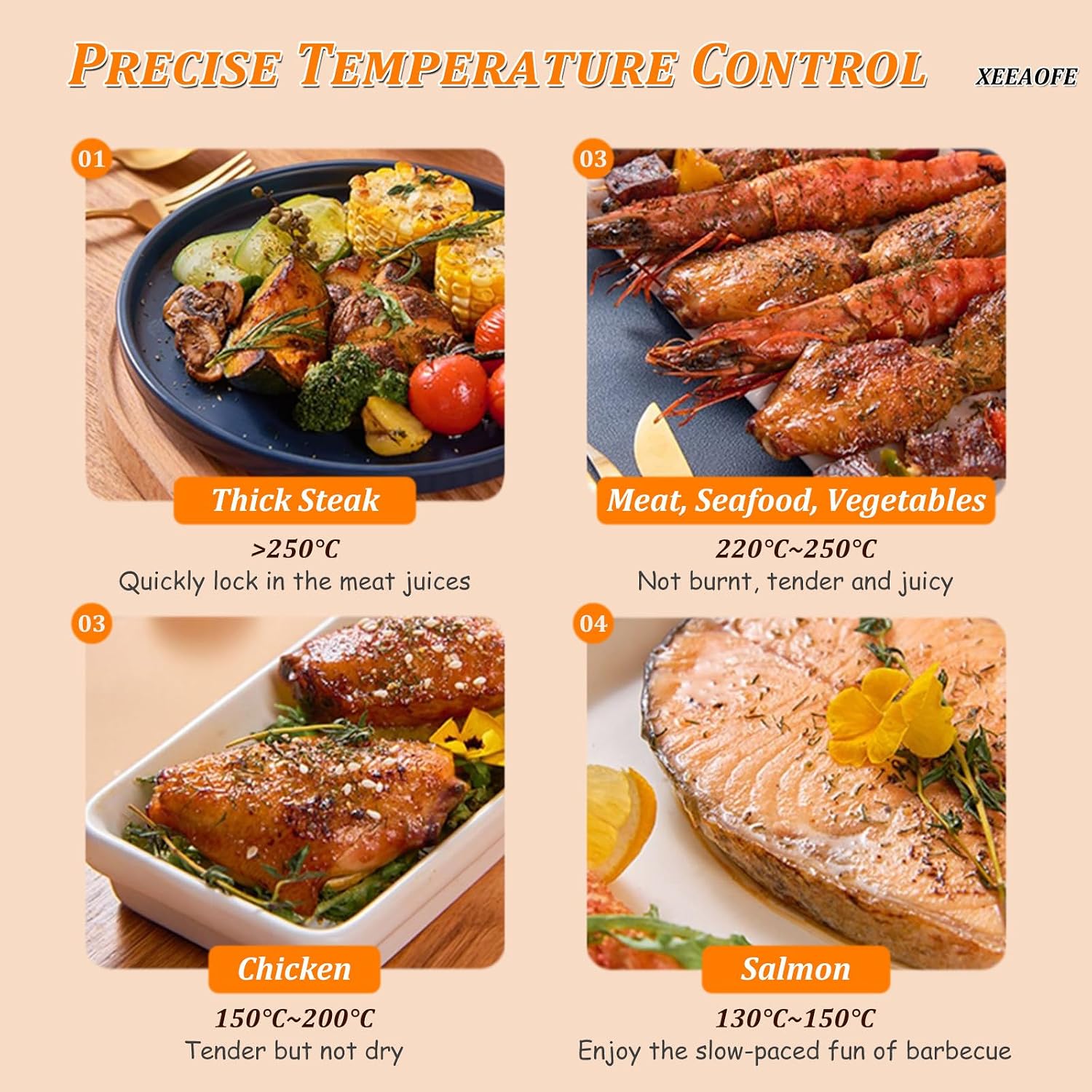 Korean BBQ Grill Indoor, Smokeless Electric Grill with 11 Firepower Level & Timer, LCD Touchscreen Control, Non-Stick Removable Grill Plates