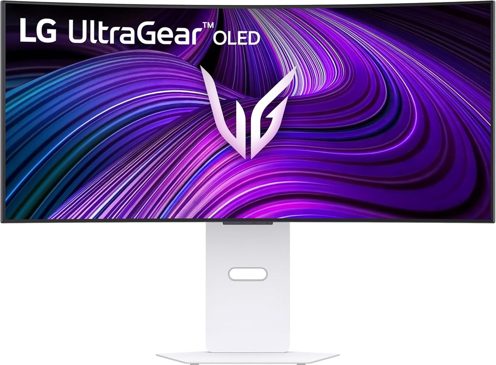 LG 34GX90SA-W 34-inch Ultragear WQHD (3440 x 1440) OLED Curved Gaming Monitor 240Hz, 1ms, NVIDIA G-Sync Compatible, AMD FreeSync Premium, VESA DisplayHDR True Black 400, webOS, USB Type-C, White