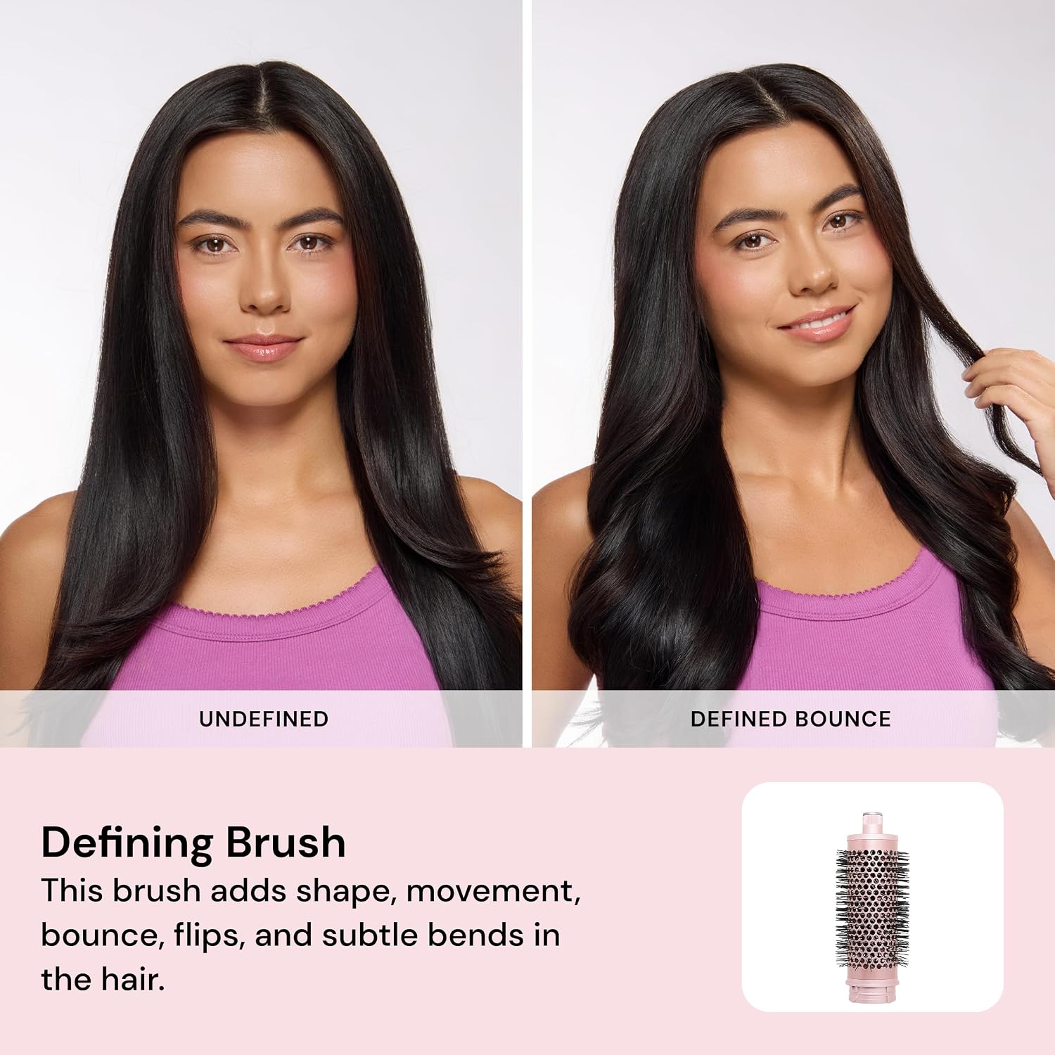 L'ANGE HAIR TurboStyle All-in-One Air Styling & Drying System | 5-in-1 Attachments with Auto-Wrap Curlers & Volumizing Brush | Fast-Drying Brushless Motor Dryer | Dual Voltage | All Hair Types (Blush)