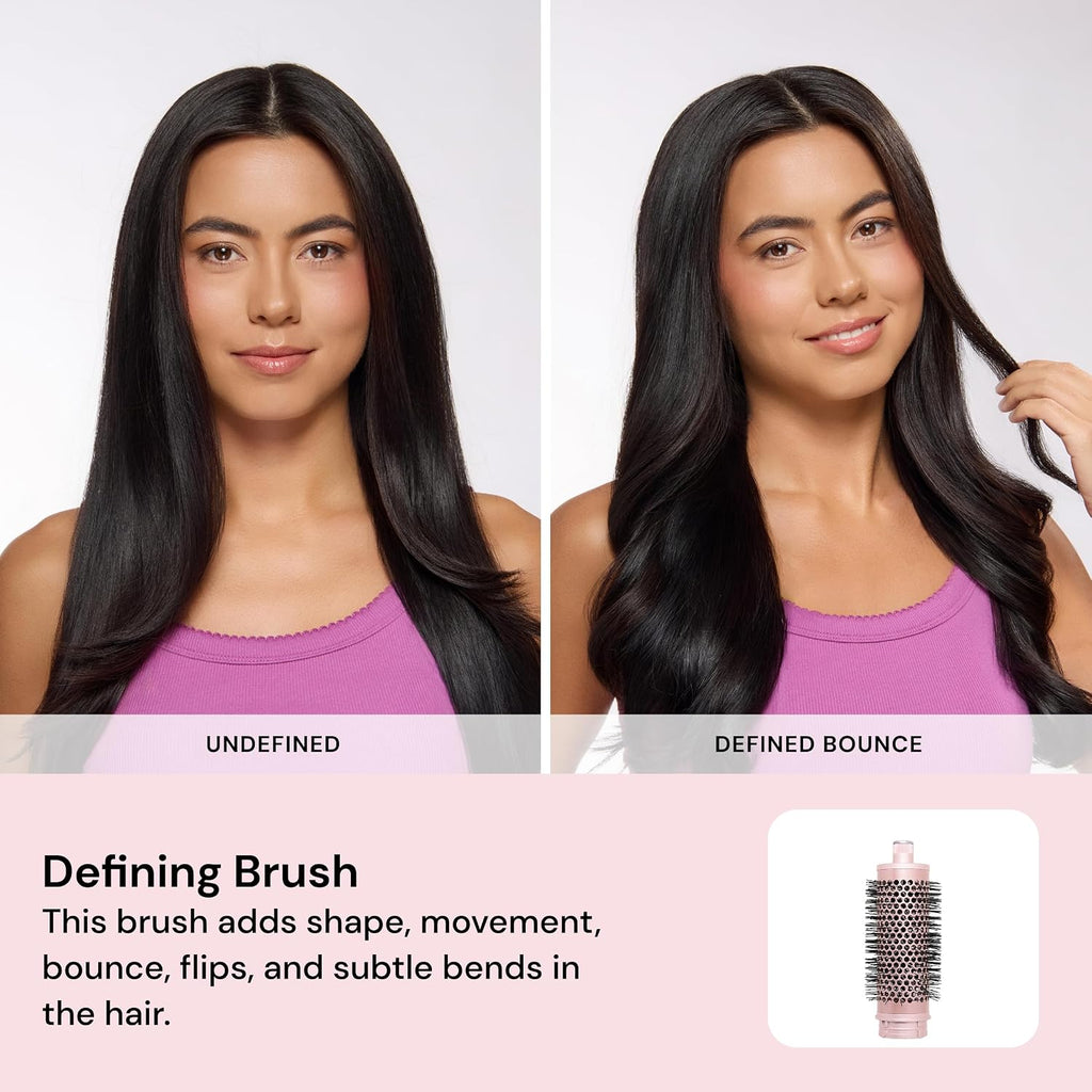 L'ANGE HAIR TurboStyle All-in-One Air Styling & Drying System | 5-in-1 Attachments with Auto-Wrap Curlers & Volumizing Brush | Fast-Drying Brushless Motor Dryer | Dual Voltage | All Hair Types (Black)