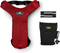 Clickit Sport Plus - Crash-Tested and Safety Certified Car Seat Belt Harness for Dogs (Extra Large, Strawberry Red)