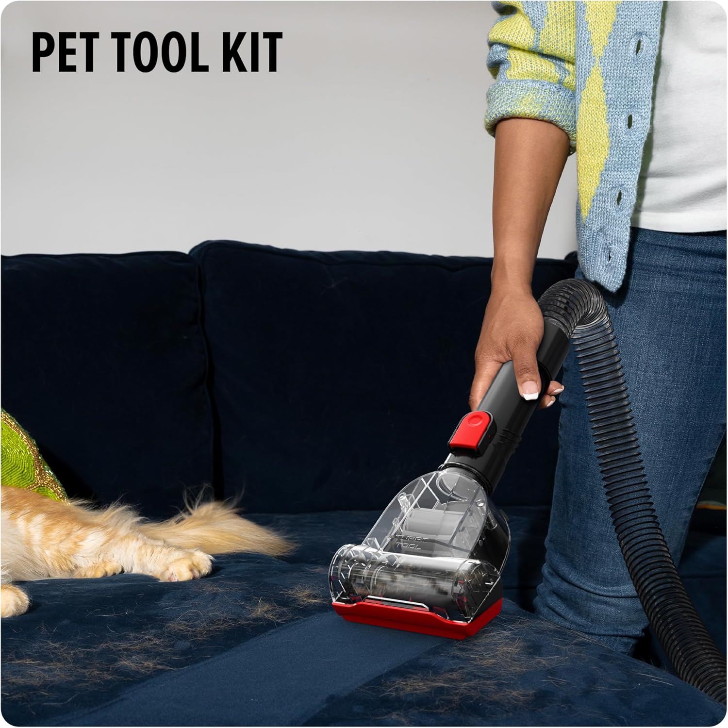 Dirt Devil Multi-Surface Total Pet+ Upright Bagless Vacuum Cleaner for Carpet and Hard Floor, with Pet Tool Kit, Powerful, Lightweight, Corded Vacuum Cleaners for Home Use