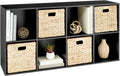 Best Choice Products 8-Cube Storage Organizer, 13.5in Shelf Opening, Bookcase, Display Shelf, Customizable w/ 2 Removable Back Panels – Black