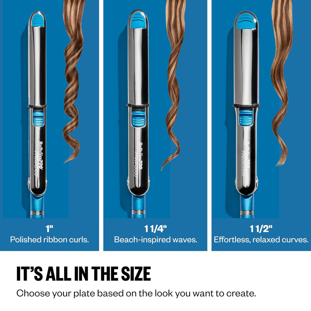 BaBylissPRO Nano Titanium Prima Ionic Hair Straightener – Professional Flat Iron & Curling Iron in One for Stylists, Pro Styling Hair Tool