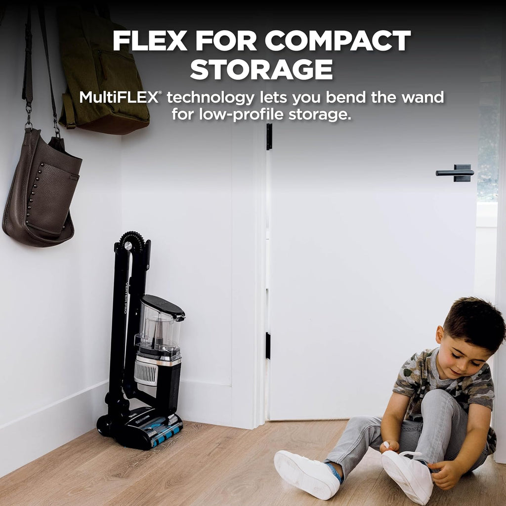 Shark Vertex Pro Cordless Vacuum Cleaner with HEPA Filter, Lightweight, Portable, Removable Handheld, Self Cleaning DuoClean PowerFins, 120-min Runtime, IQ Display, Black/Silver, IZ682H