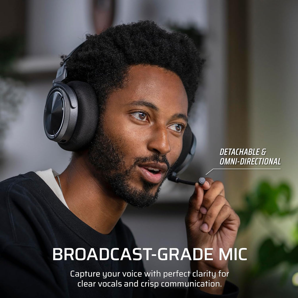 Corsair Virtuoso MAX Wireless Gaming Headset – Dolby Atmos, Active Noise Cancelling, Sonarworks SoundID, Simultaneous 2.4GHz Wireless & Bluetooth, 50mm Graphene Drivers, PC, Mac, PS5/PS4 – Carbon
