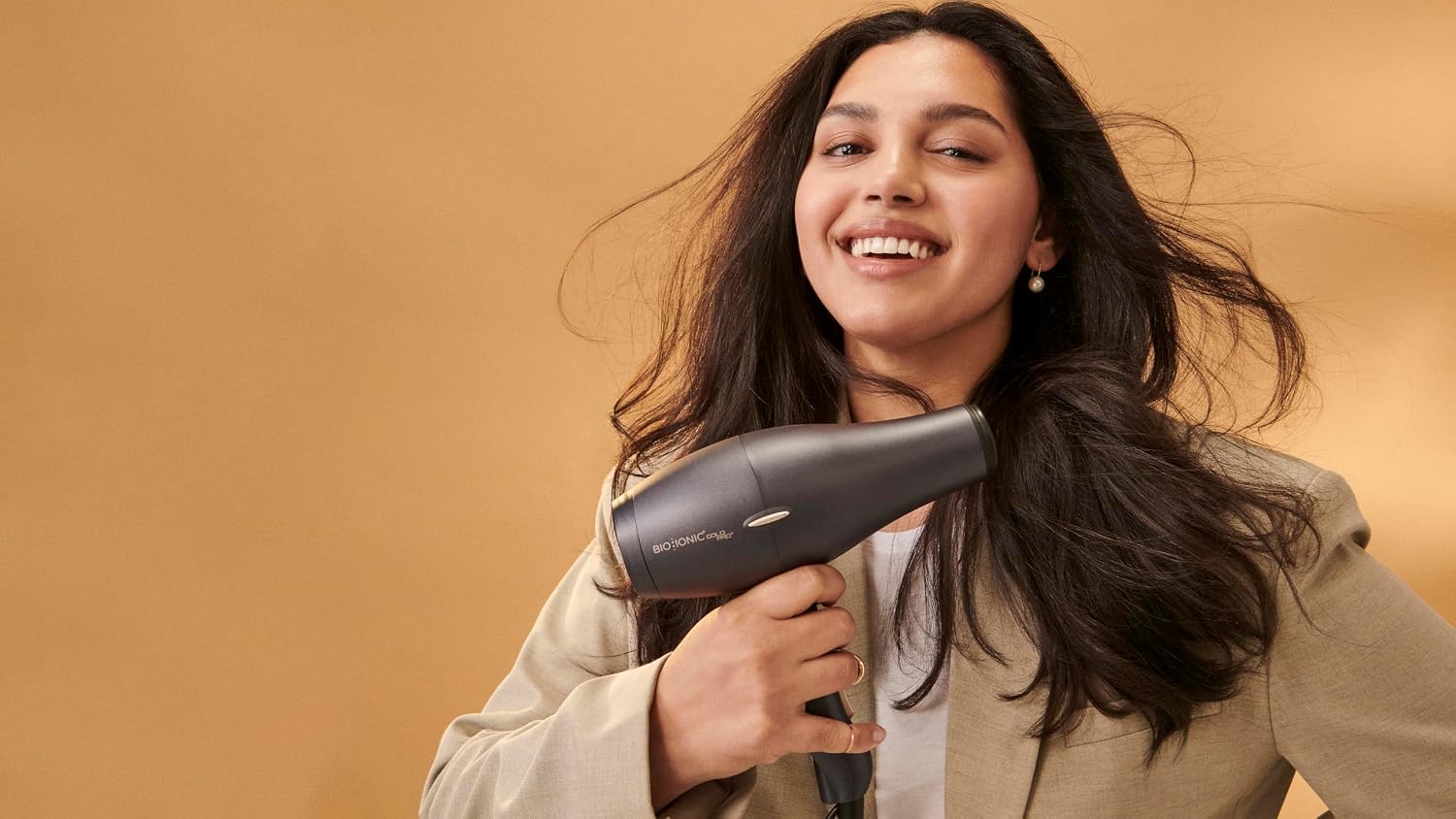 Bio Ionic GoldPro Hair Dryer, Blue, Moisturizing Heat Technology & 24K Gold MX, Ultra-Powerful 1875W AC Motor, Lightweight Blow Dryer with Ergonomic Handle, Multi-Speed Settings