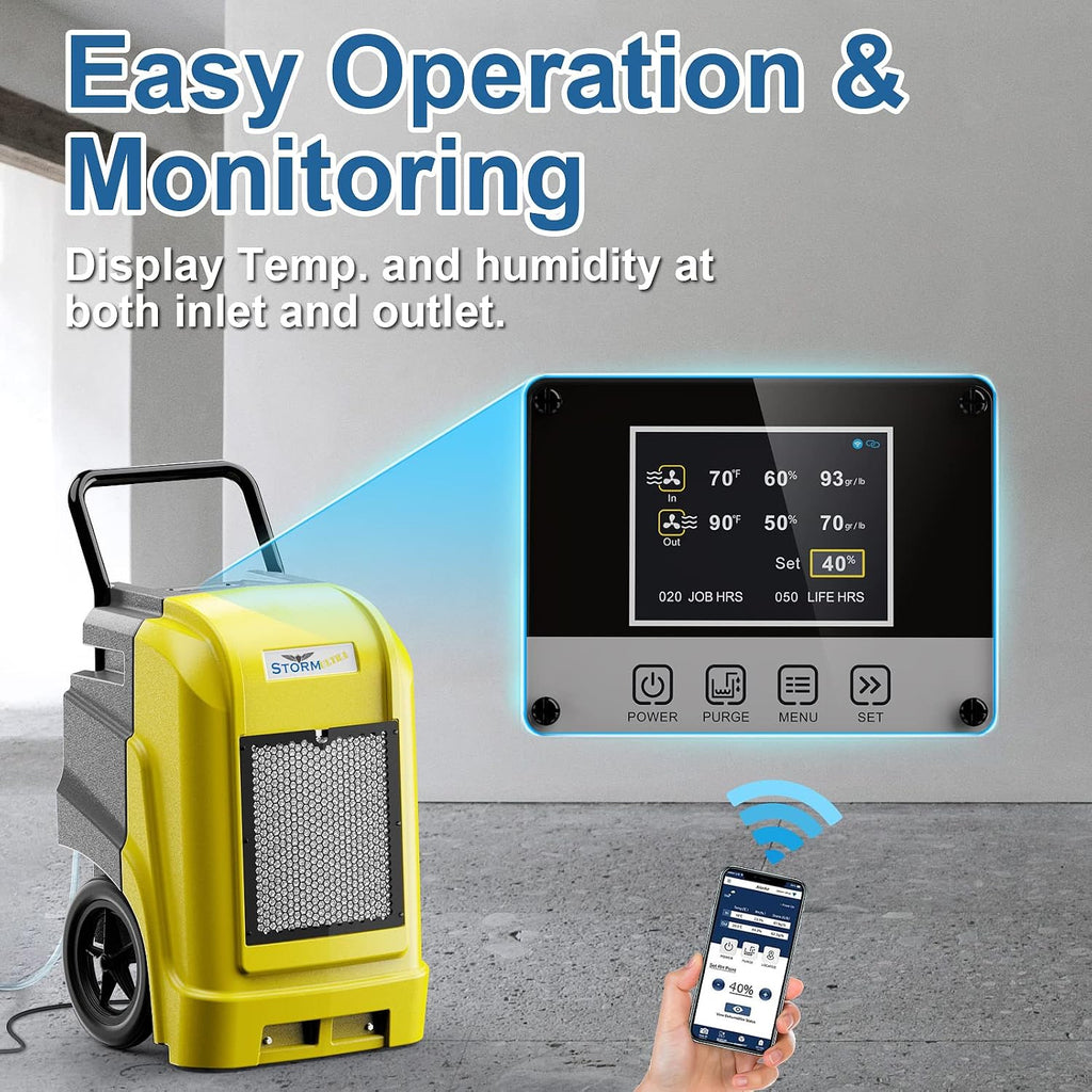 ALORAIR Commercial Dehumidifier with Pump Drain Hose, 190 Pints Smart WiFi Industrial Dehumidifiers Large Capacity for Basements, Garages, Mall & Job Sites, 5 Years Limited Warranty