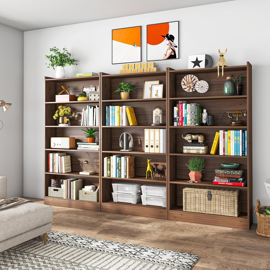Tribesigns 72-inch Tall Bookcase, Modern 6-Tier White Library Bookshelf with Storage Shelves, Large Open Bookcases Wood Display Shelving Unit for Bedroom Living Room Office