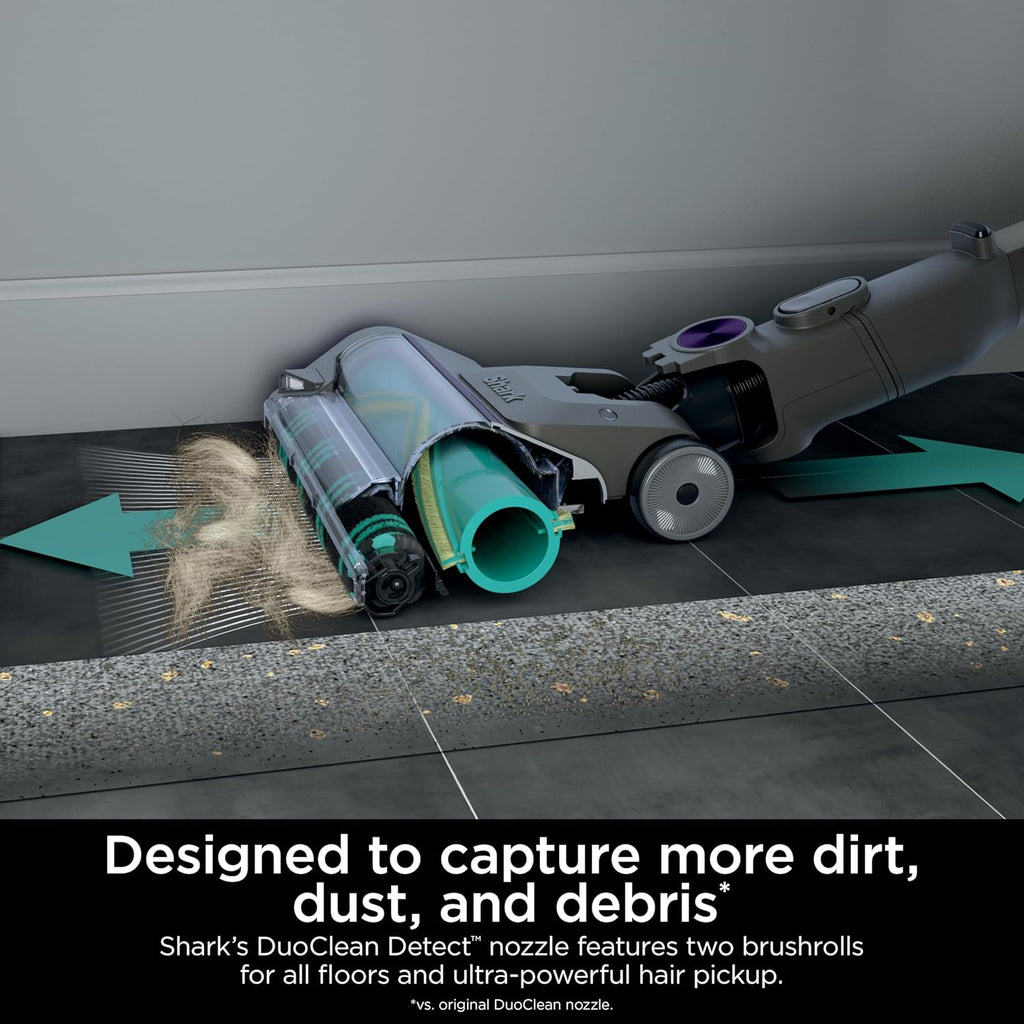 Shark IP1251 PowerDetect Cordless Stick Vacuum, HEPA Filtration, 70-Minute Runtime, Carpet & Hard Floor, Portable, XL Dust Cup, Perfect for Pet Hair (Renewed)