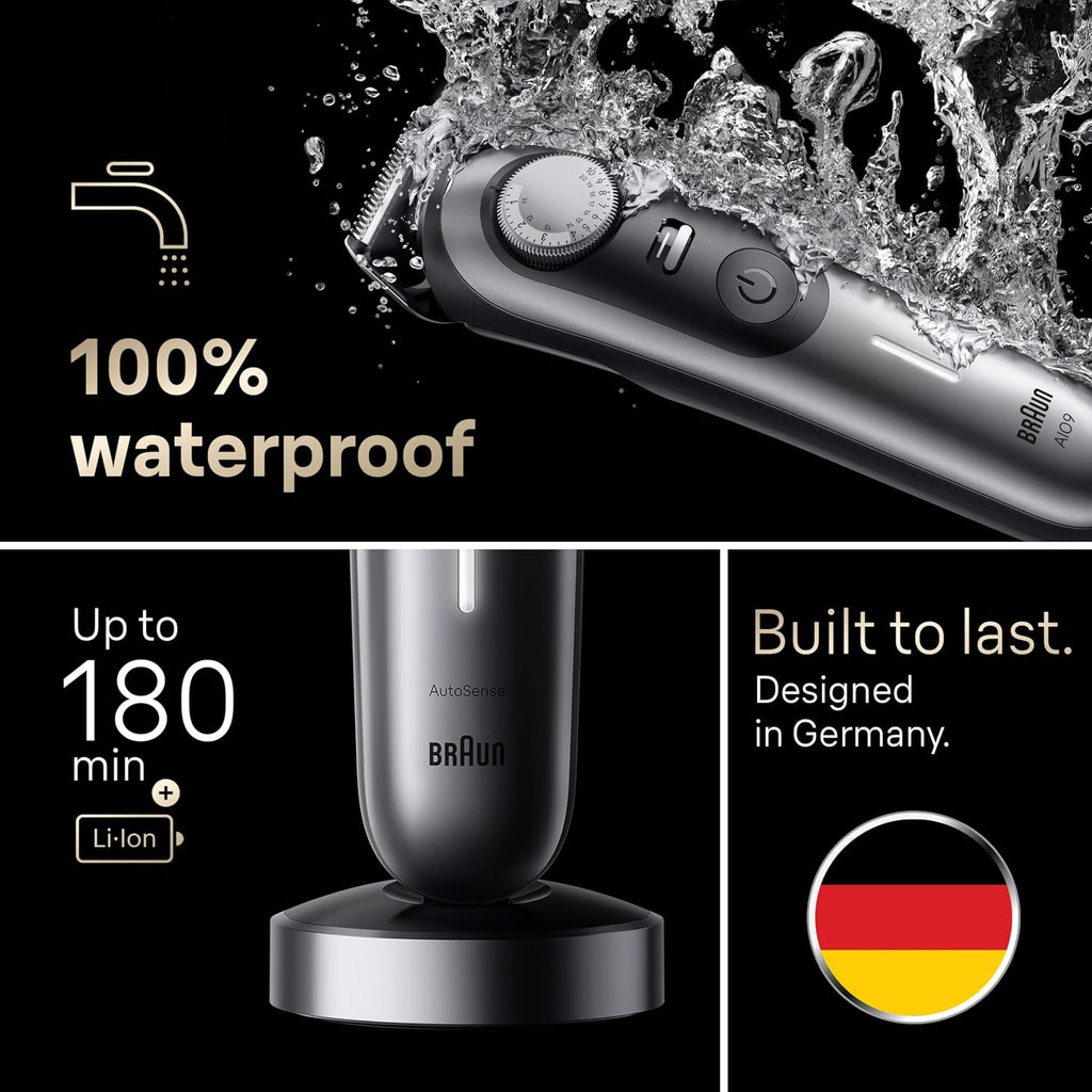 Braun Series 9 All-in-One Multi Grooming Kit for Men, 13-in-1 Beard Trimmer, Body Groomer, Hair Clipper and Manscaping for Face & Body, 9440