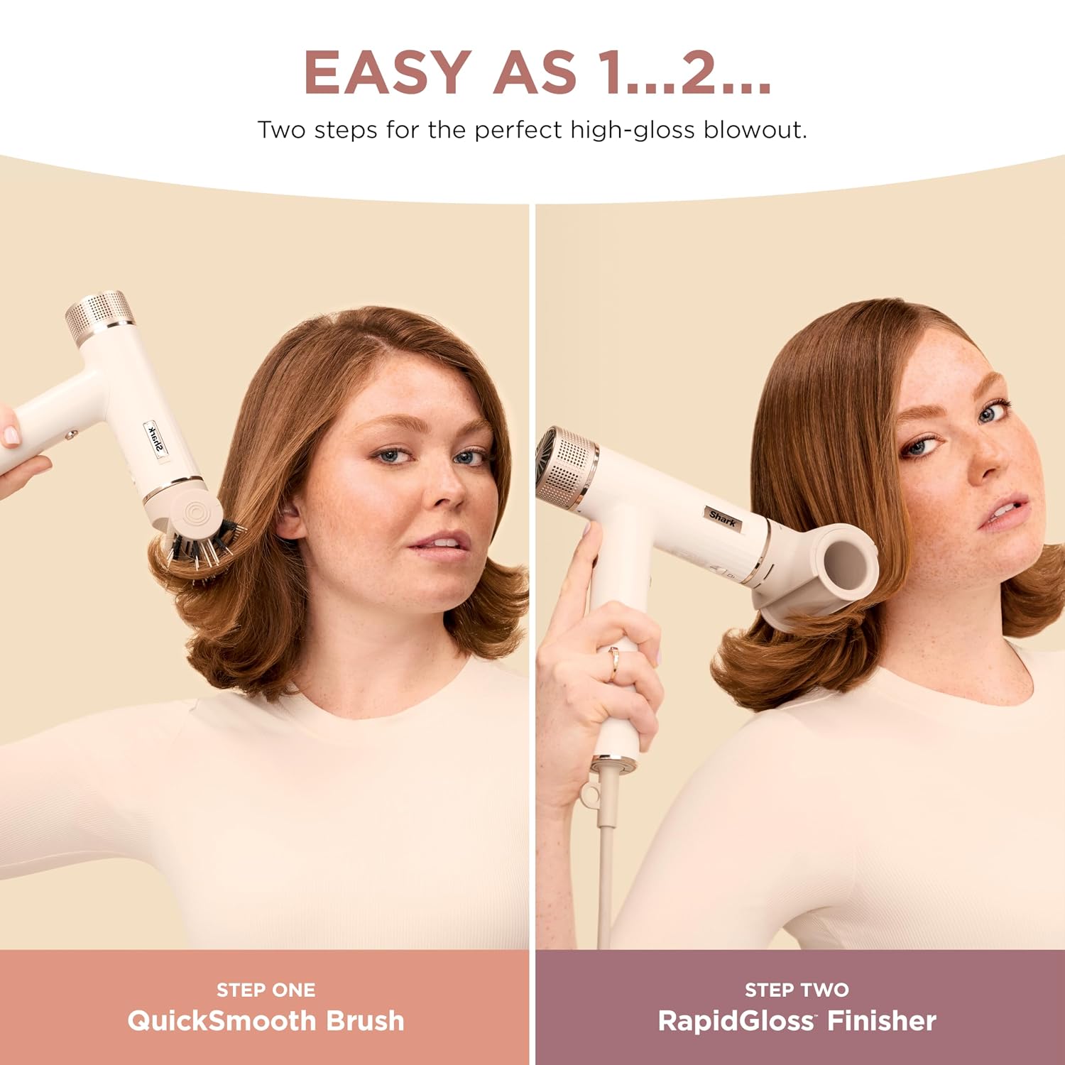Shark Hair Dryer | SpeedStyle | No Heat Damage Hair Styling Tool | 3 Styling Tools Included | Portable & Powerful Blow Dryer | Best for Straight & Wavy Hair | Silk | HD331