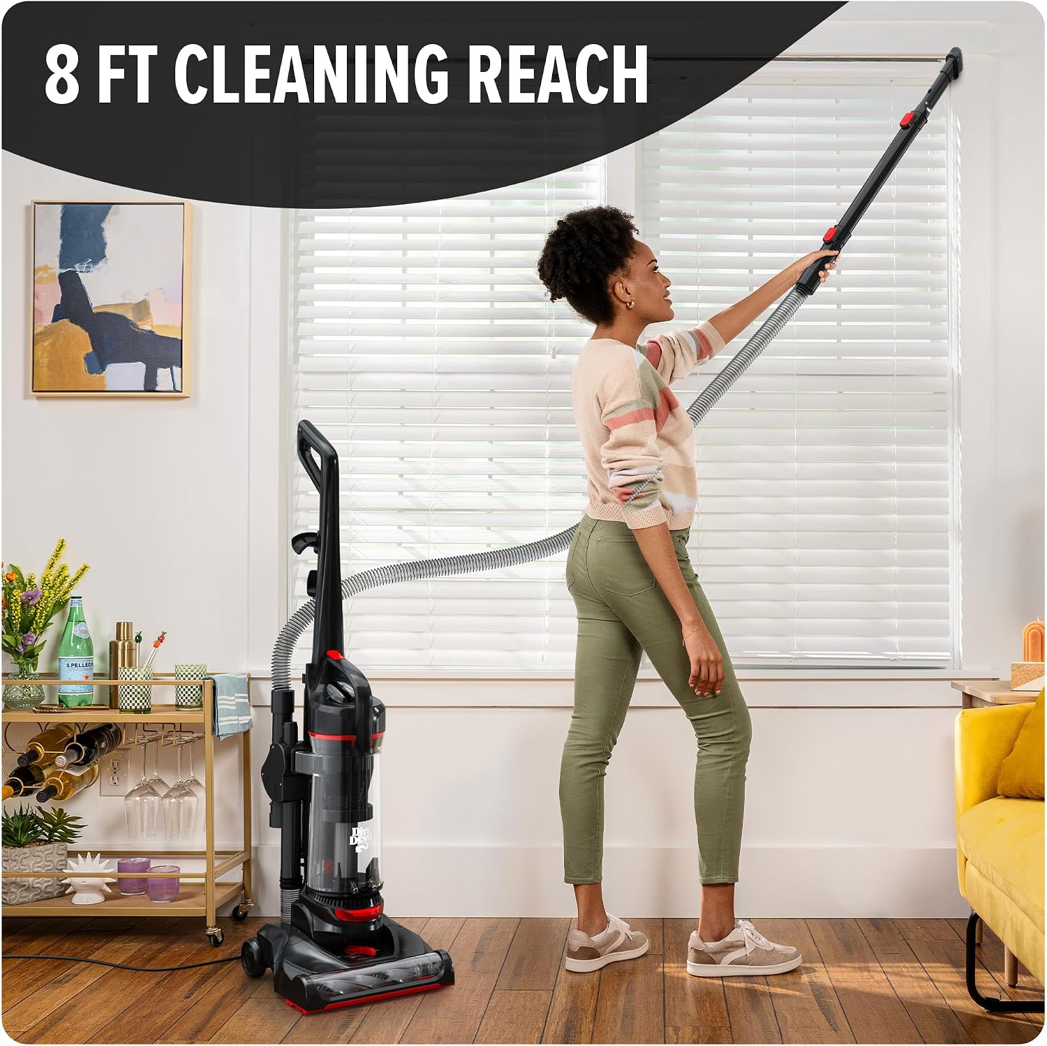 Dirt Devil Multi-Surface Total Pet+ Upright Bagless Vacuum Cleaner for Carpet and Hard Floor, with Pet Tool Kit, Powerful, Lightweight, Corded Vacuum Cleaners for Home Use
