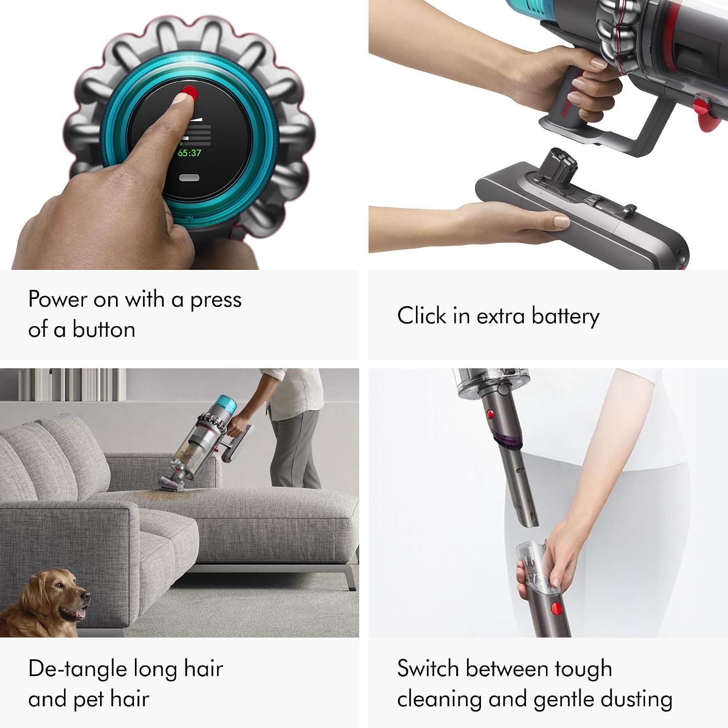 Dyson Gen5outsize Cordless Vacuum, 250AW, 3 Power Modes, Up to 140 Minutes,² XL bin, Illumination Reveals dust, HEPA Filtration, All Floor Types