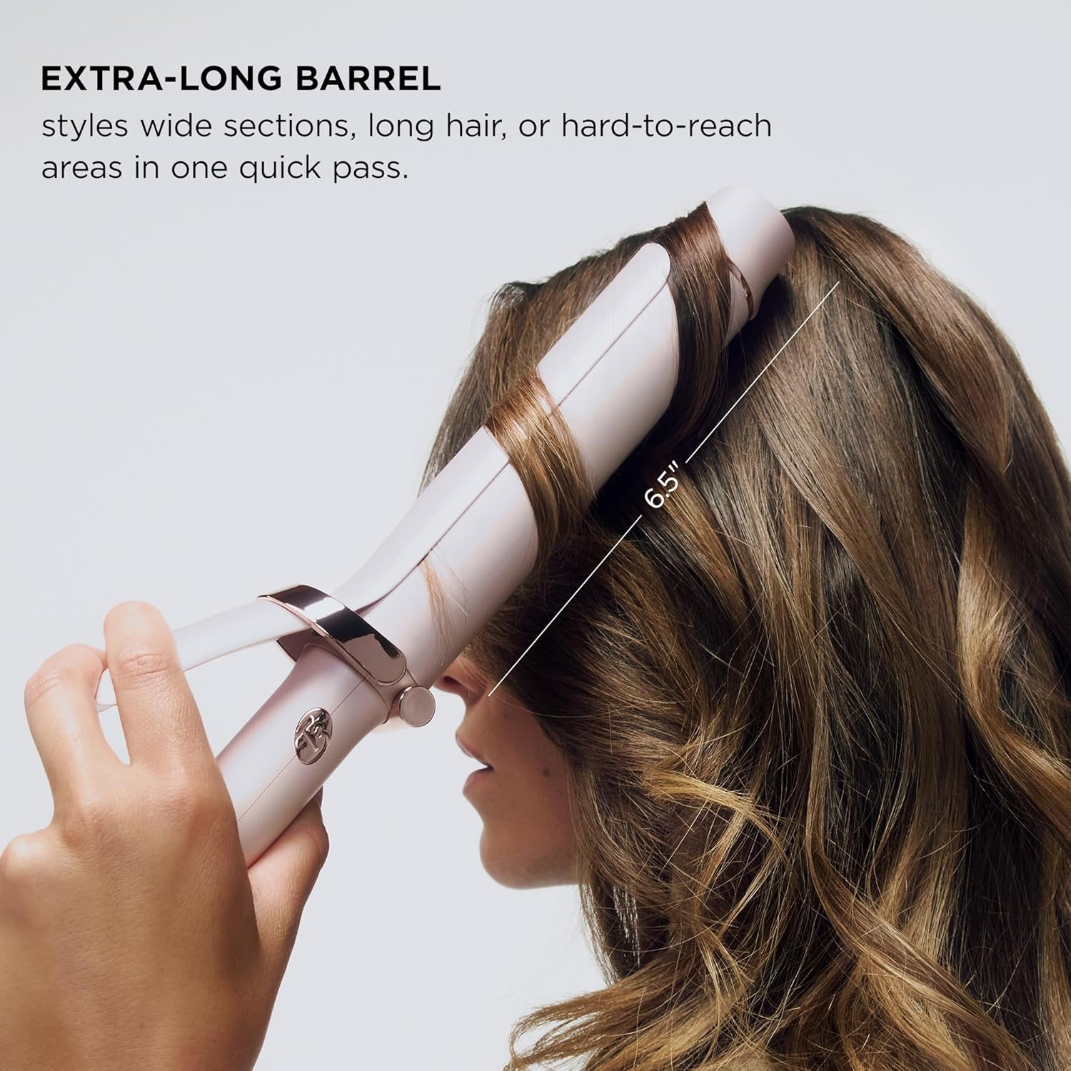 T3 SinglePass Curl X Extra-Long Barrel 1', 1.25', 1.5' Curling Iron with 9 Heat Settings and Ceramic Barrel for Fast Styling and Lasting Results on All Hair Types
