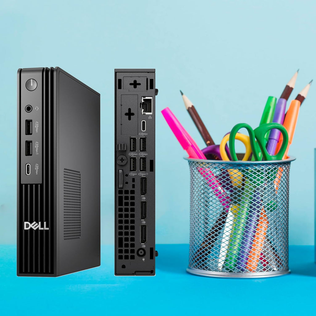Dell Pro Micro Plus Desktop, 2026 Mini Business Computer - Intel Core Ultra 7 265 20-Core, 16GB DDR5 RAM, 1TB PCIe SSD, Built-in AI, 4X DisplayPort, Windows 11 Pro, Cooler & Quieter, Compact PC